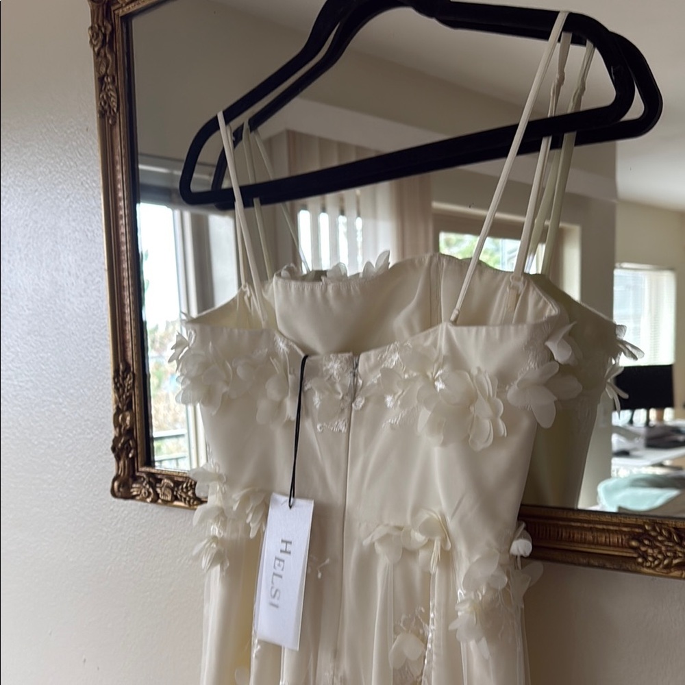 Helsi Audrey Square-Neck Floral Appliqué Sheer Midi Dress - Picture 5 of 12